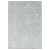 Premium Muse Blue Swirl Flatweave Rug 80x150cm – Abstract Pattern Rug